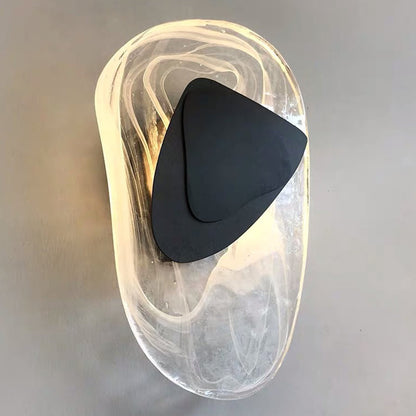 Elegant Glass Wall Sconce Light for Bedroom