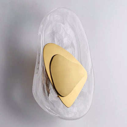 Elegant Glass Wall Sconce Light for Bedroom