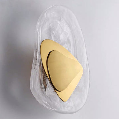 Elegant Glass Wall Sconce Light for Bedroom