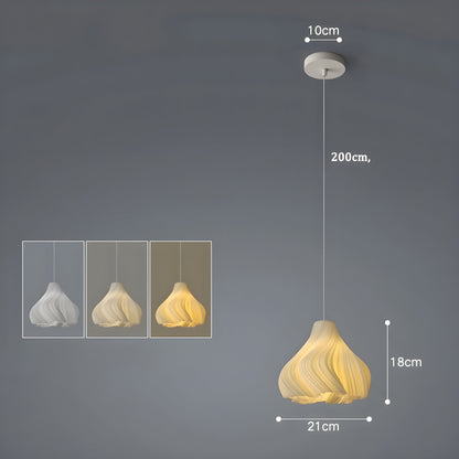 Beautiful 3D Printed Floral Pendant Lamp