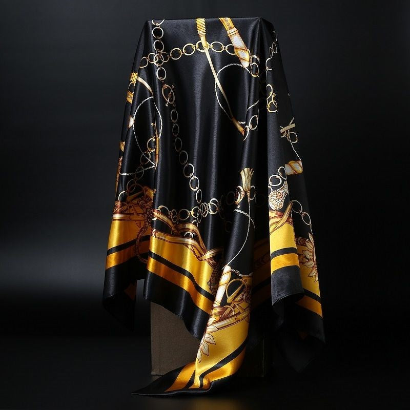 Big Soft Lightweight Square Silk Scarf