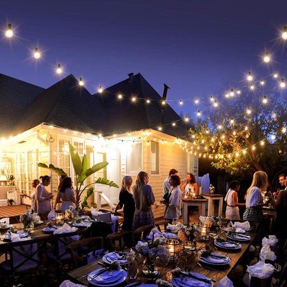 Outdoor Fairy String Lights with Waterproof Bulbs