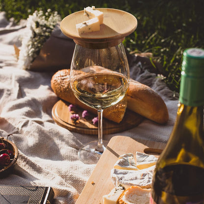 Stylish Wine Glass Food Server