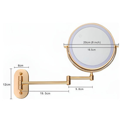 Portable LED Travel Makeup Mirror