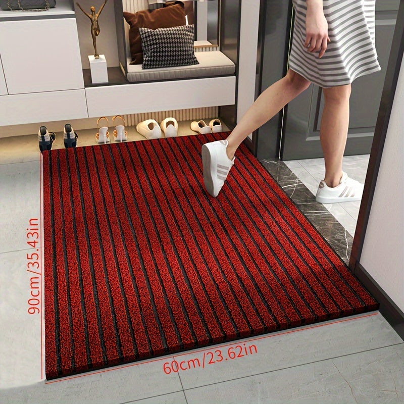 Waterproof Outdoor Door Mat with Stripes