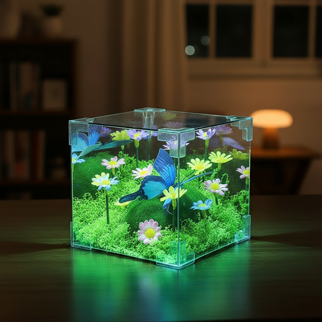 Colorful LED Nightlight Garden Cube Decoration