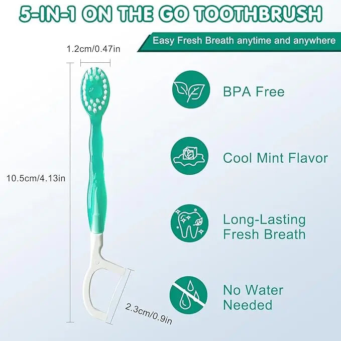 Travel 5-in-1 Mini Toothbrush Kit 26 Pieces