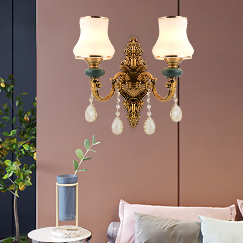 Minimalist Glass Wall Light Brass Nordic Room Lamp