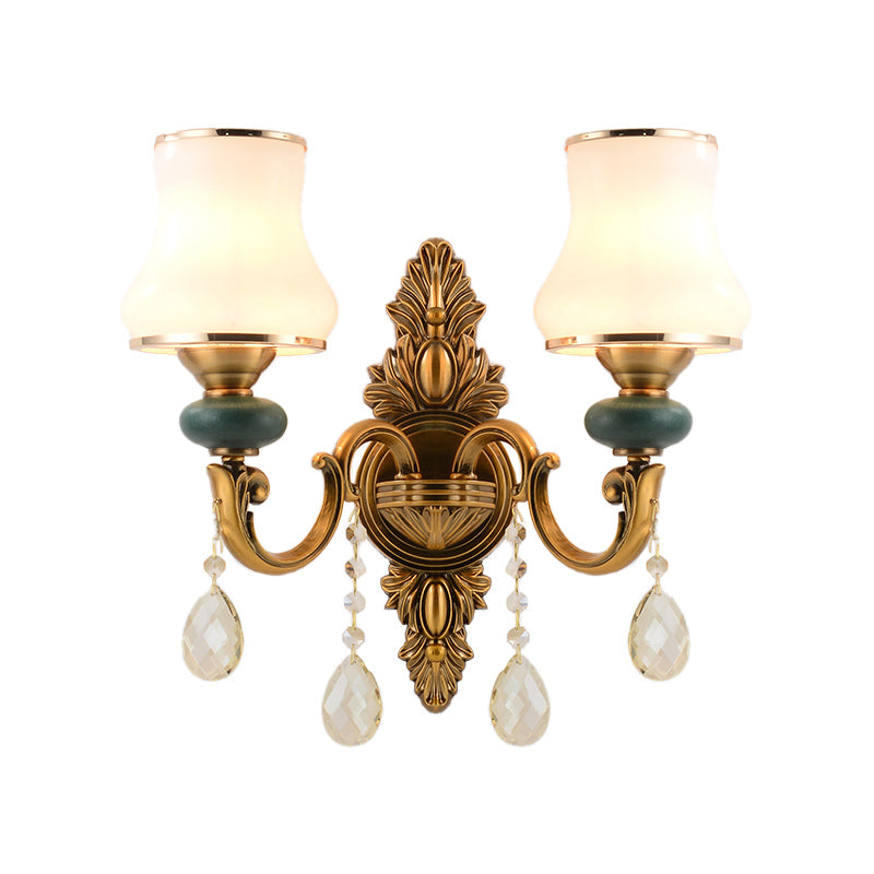 Minimalist Glass Wall Light Brass Nordic Room Lamp