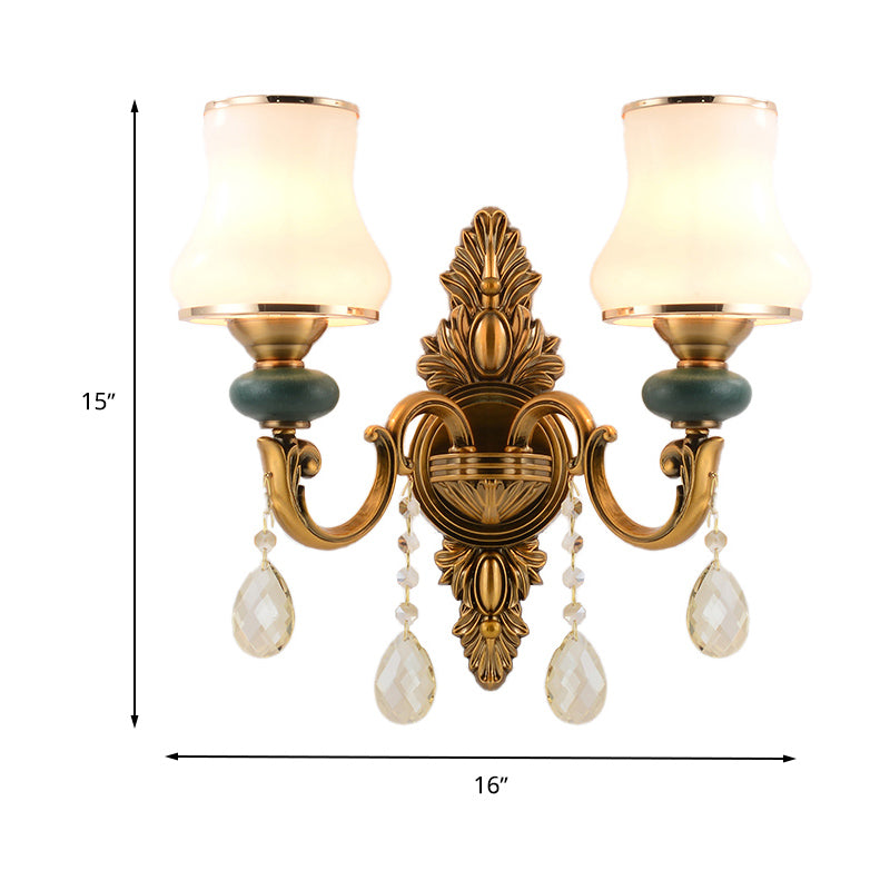Minimalist Glass Wall Light Brass Nordic Room Lamp