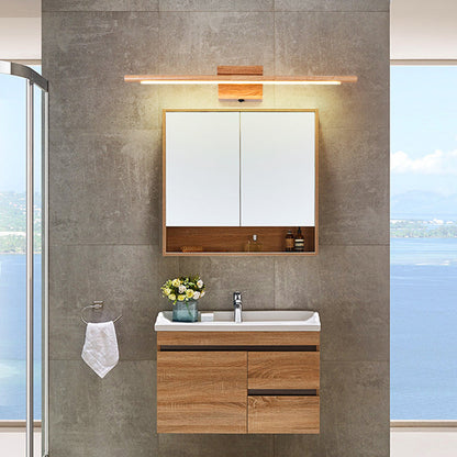 Modern Wooden LED Bathroom Wall Light Fixture