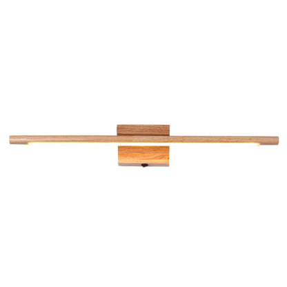 Modern Wooden LED Bathroom Wall Light Fixture