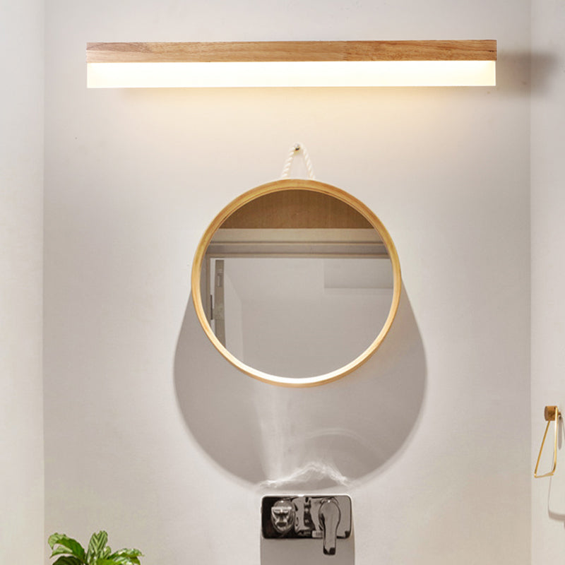 Stylish LED Bathroom Lighting Wood Vanity Light Fixtures