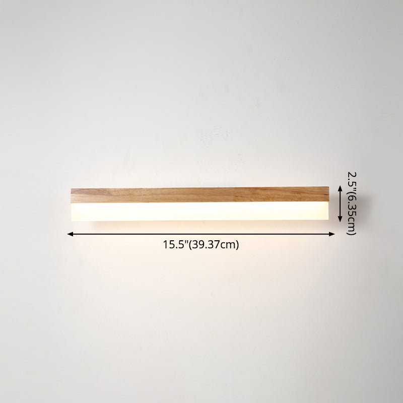 Stylish LED Bathroom Lighting Wood Vanity Light Fixtures