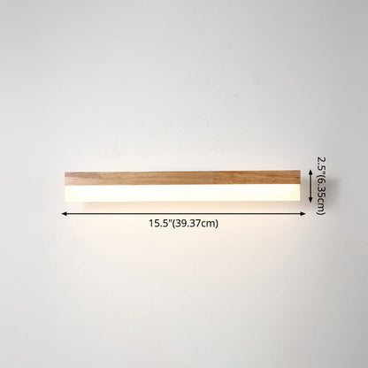 Stylish LED Bathroom Lighting Wood Vanity Light Fixtures