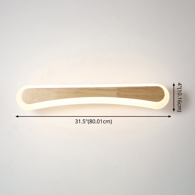 Stylish LED Bathroom Lighting Wood Vanity Light Fixtures