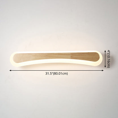 Stylish LED Bathroom Lighting Wood Vanity Light Fixtures