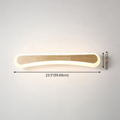 Stylish LED Bathroom Lighting Wood Vanity Light Fixtures