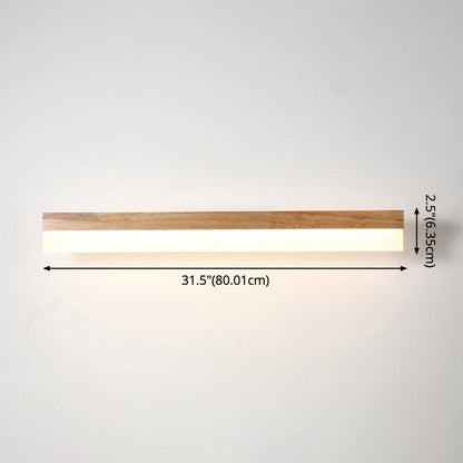Stylish LED Bathroom Lighting Wood Vanity Light Fixtures