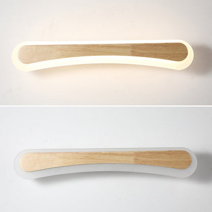 Stylish LED Bathroom Lighting Wood Vanity Light Fixtures