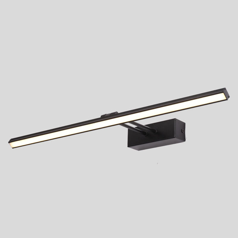 Sleek Single Vanity Light Modern Metal Fixture