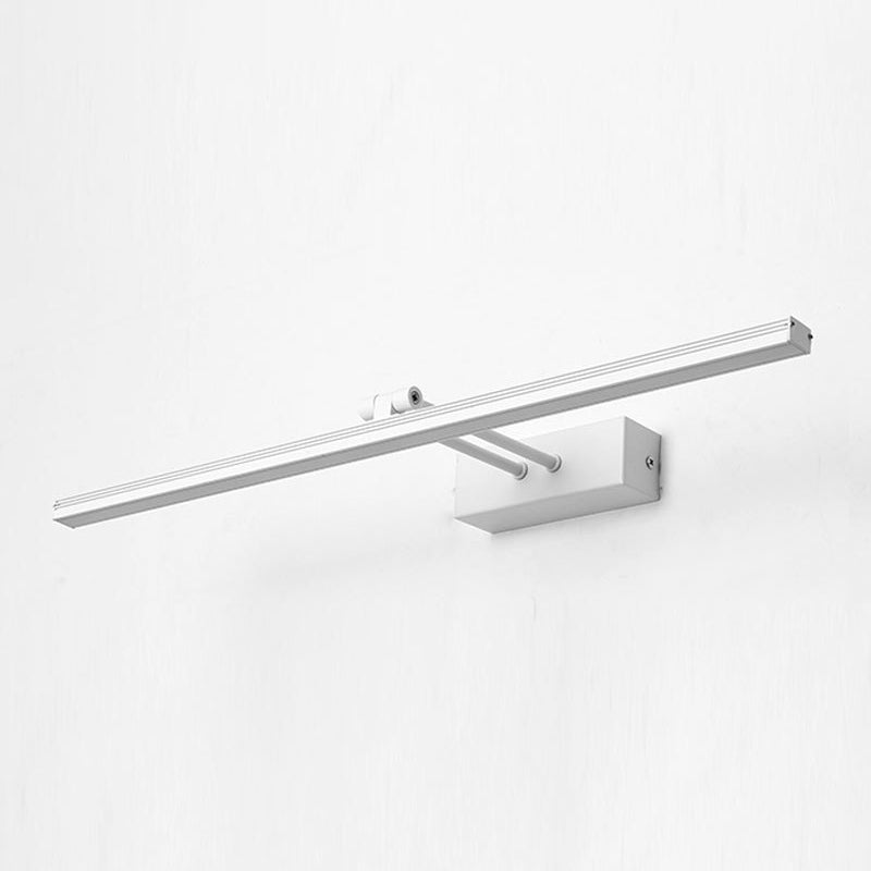 Sleek Single Vanity Light Modern Metal Fixture