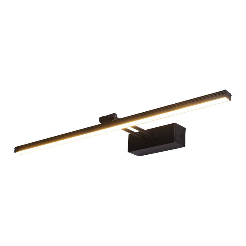 Sleek Single Vanity Light Modern Metal Fixture