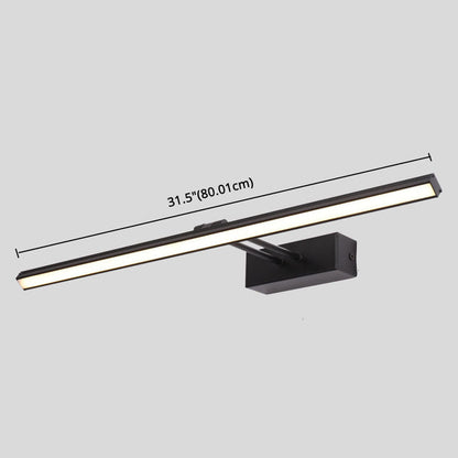 Sleek Single Vanity Light Modern Metal Fixture