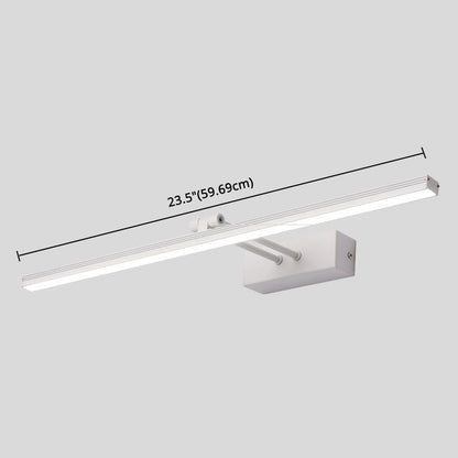 Sleek Single Vanity Light Modern Metal Fixture