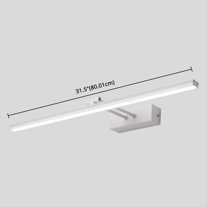 Sleek Single Vanity Light Modern Metal Fixture