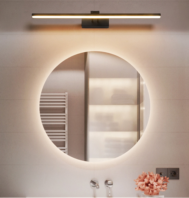 Sleek Single Vanity Light Modern Metal Fixture