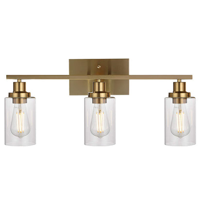 Contemporary 3-Light Glass Bathroom Wall Sconce - Cofik