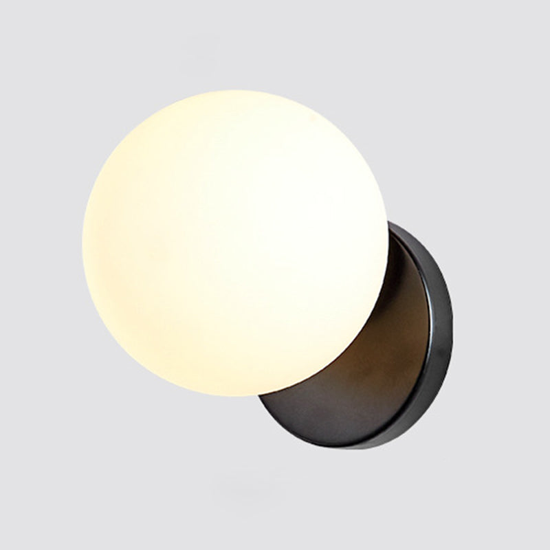 Elegant Simple Metal Wall Lamp with Glass Shade - Cofik