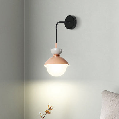 Small Nordic Style Wall Lamp Colorful Bedroom Light