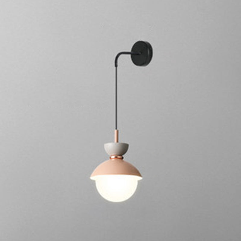 Small Nordic Style Wall Lamp Colorful Bedroom Light