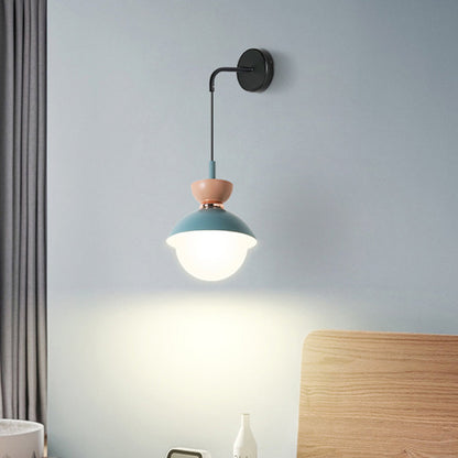 Small Nordic Style Wall Lamp Colorful Bedroom Light