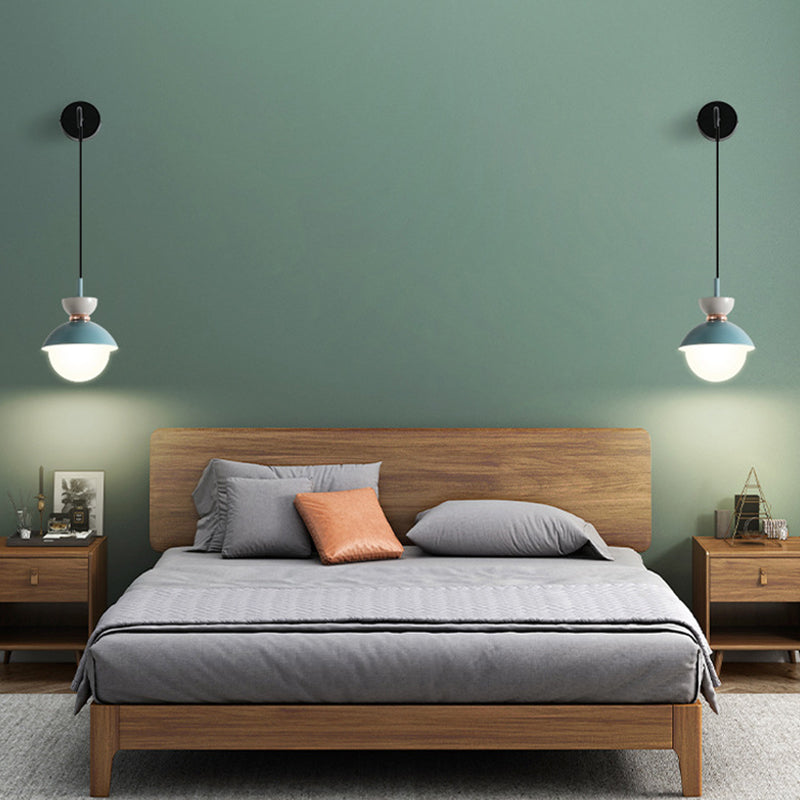 Small Nordic Style Wall Lamp Colorful Bedroom Light