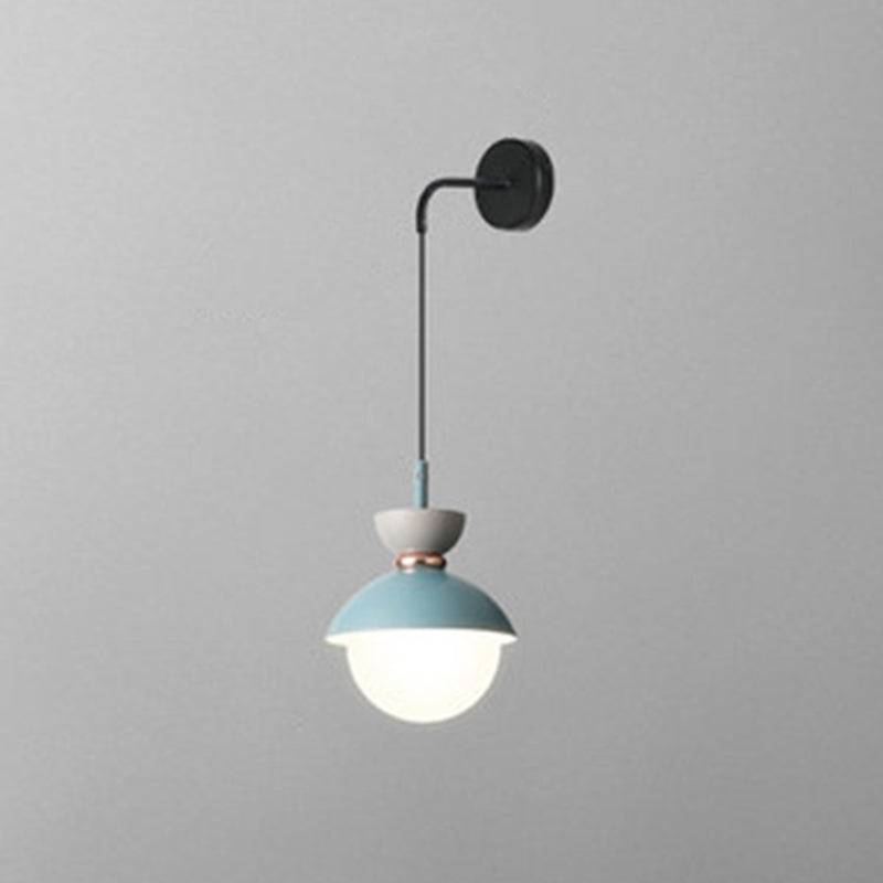 Small Nordic Style Wall Lamp Colorful Bedroom Light