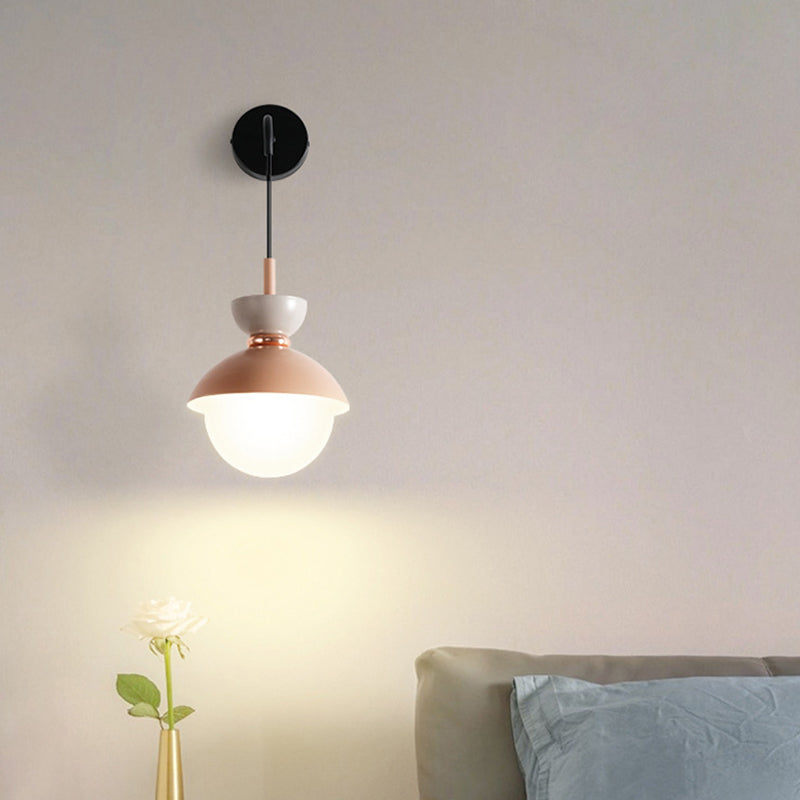 Small Nordic Style Wall Lamp Colorful Bedroom Light