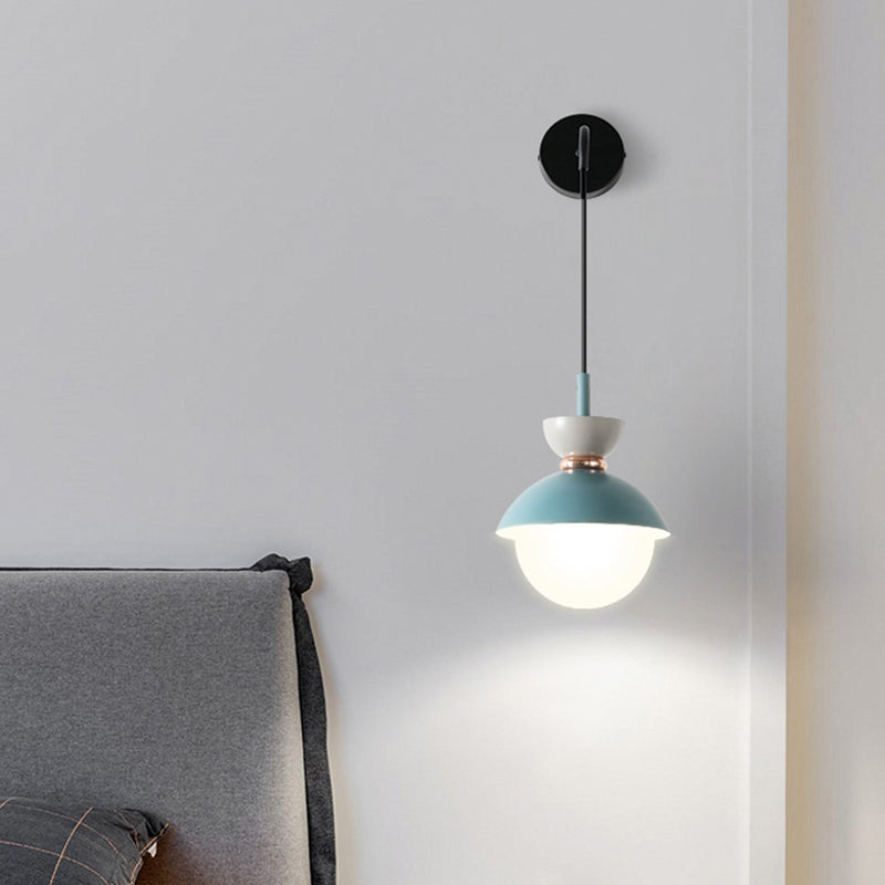 Small Nordic Style Wall Lamp Colorful Bedroom Light