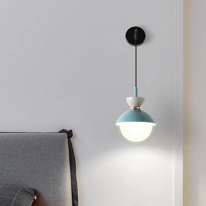 Small Nordic Style Wall Lamp Colorful Bedroom Light