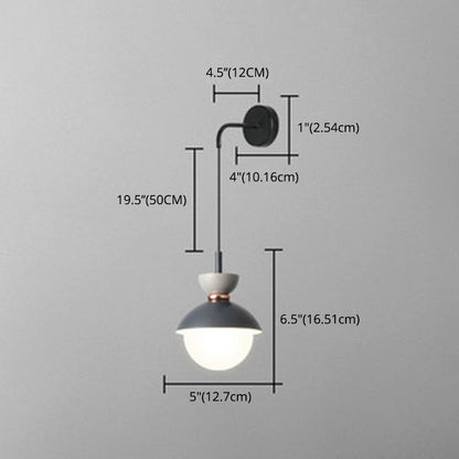 Small Nordic Style Wall Lamp Colorful Bedroom Light