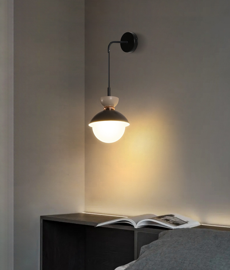 Small Nordic Style Wall Lamp Colorful Bedroom Light