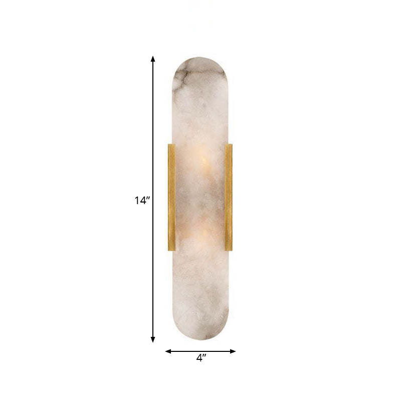 2 Light Modern Gold/Black Wall Sconce Light Fixture