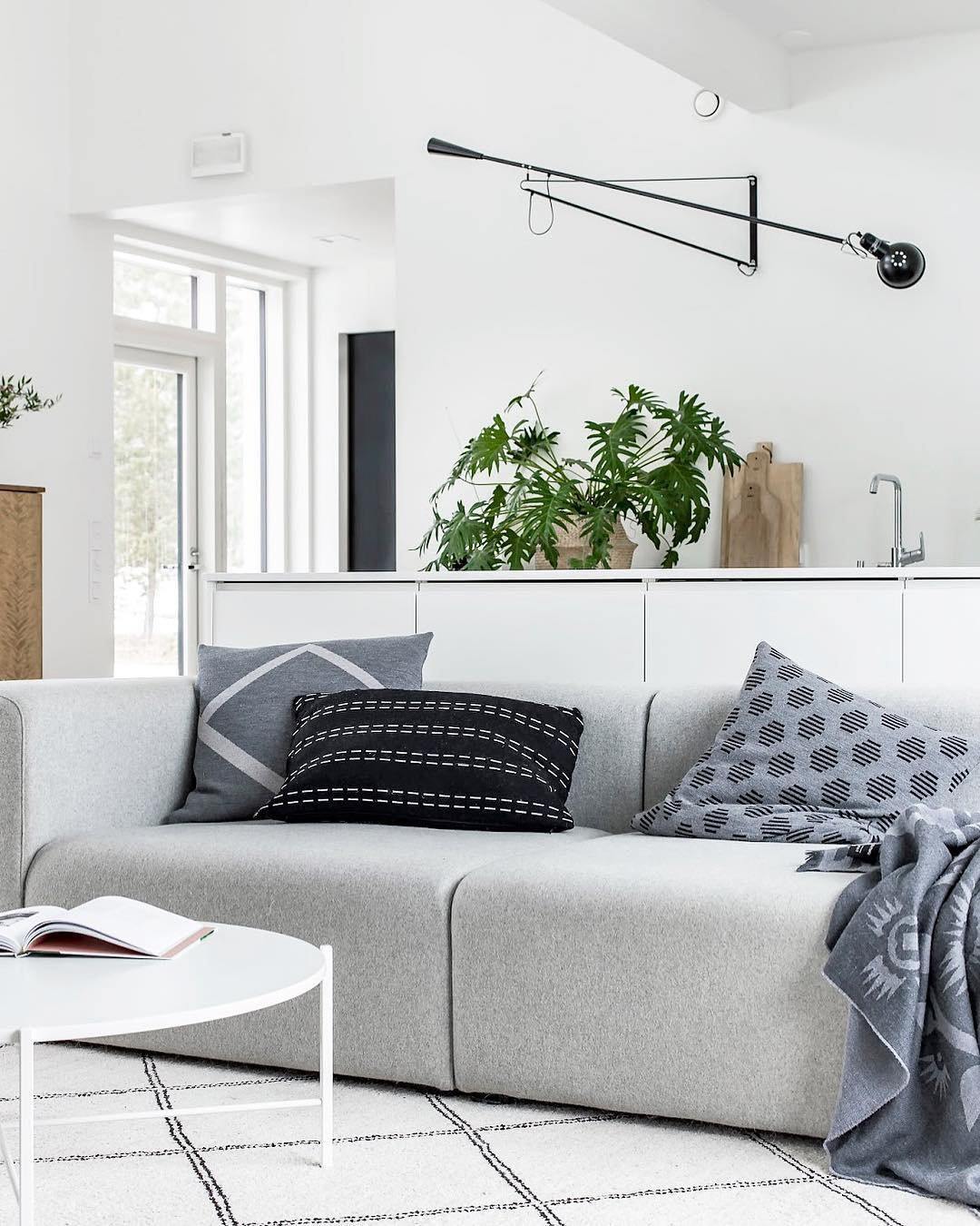 Contemporary White Wall Light