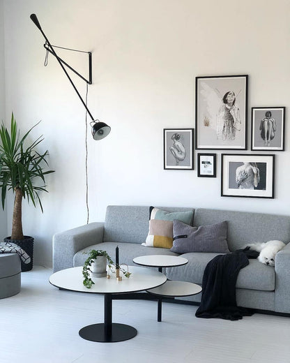 Contemporary White Wall Light