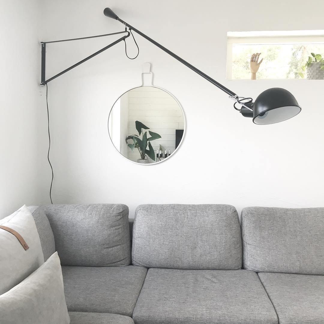 Contemporary White Wall Light