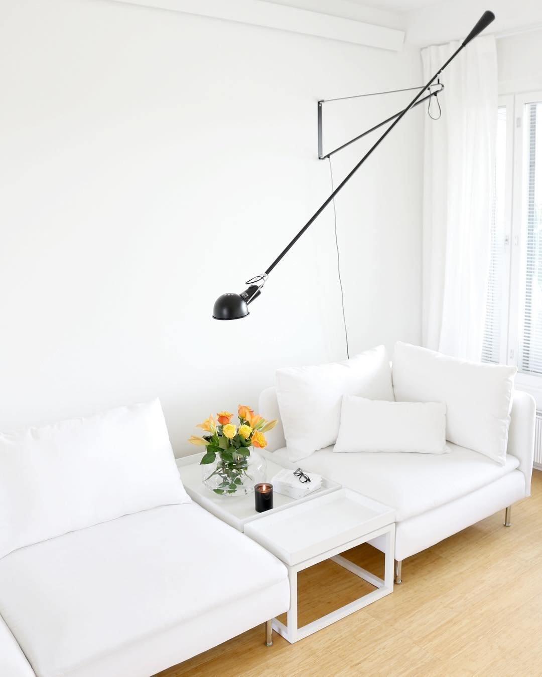 Simple White Wall Light
