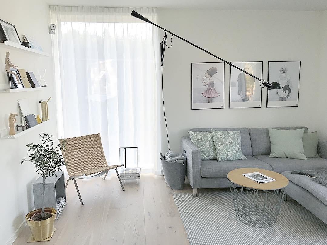 Contemporary White Wall Light