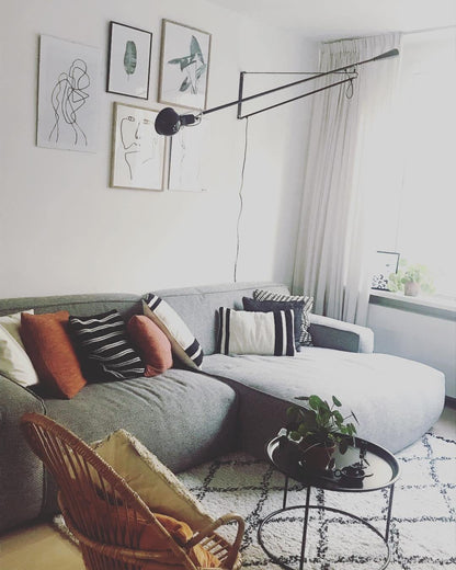 Contemporary White Wall Light